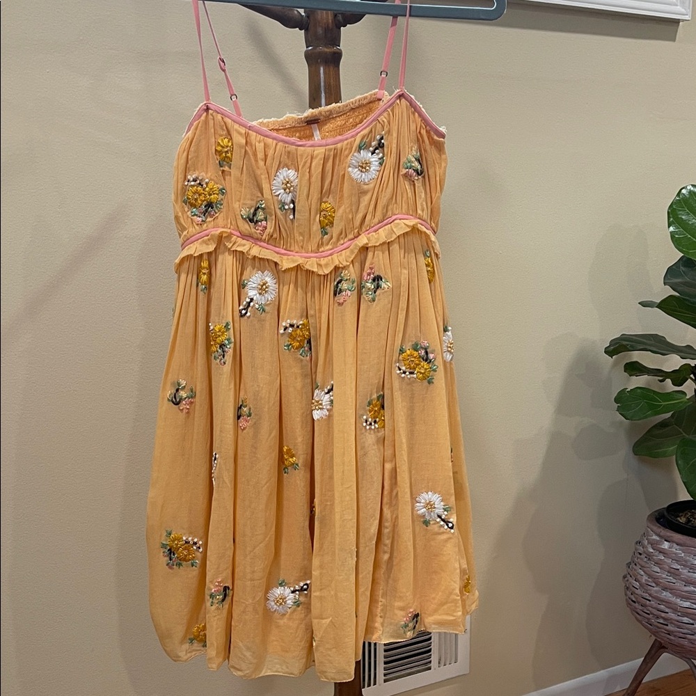 Floral Embroidered  Dress